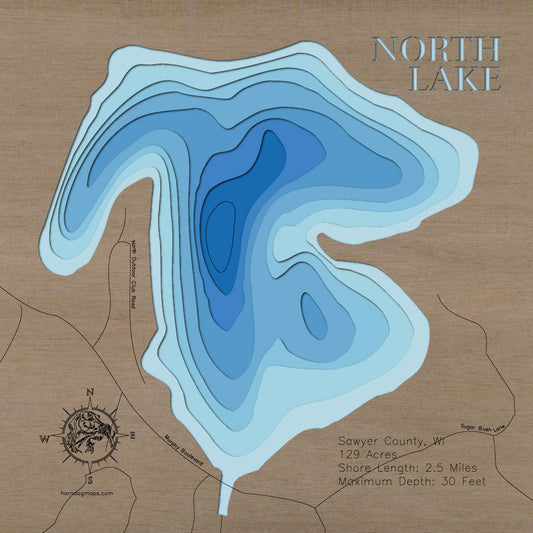 North Lake in Sawyer County, Wisconsin