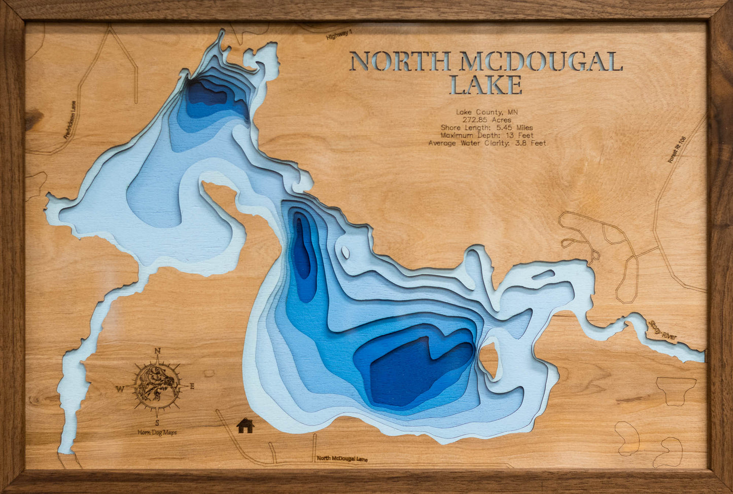 North McDougal Lake in Lake County, Minnesota