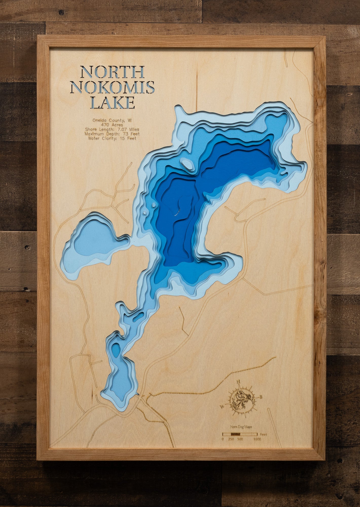 North Nokomis Lake in Oneida County, Wisconsin