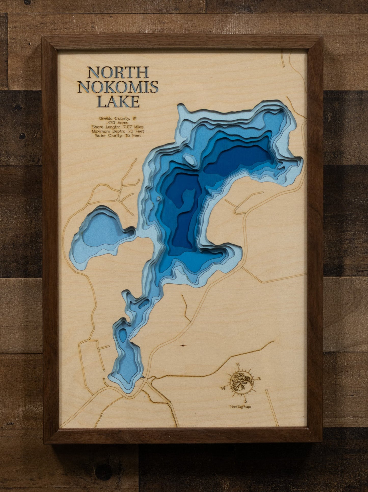 North Nokomis Lake in Oneida County, Wisconsin
