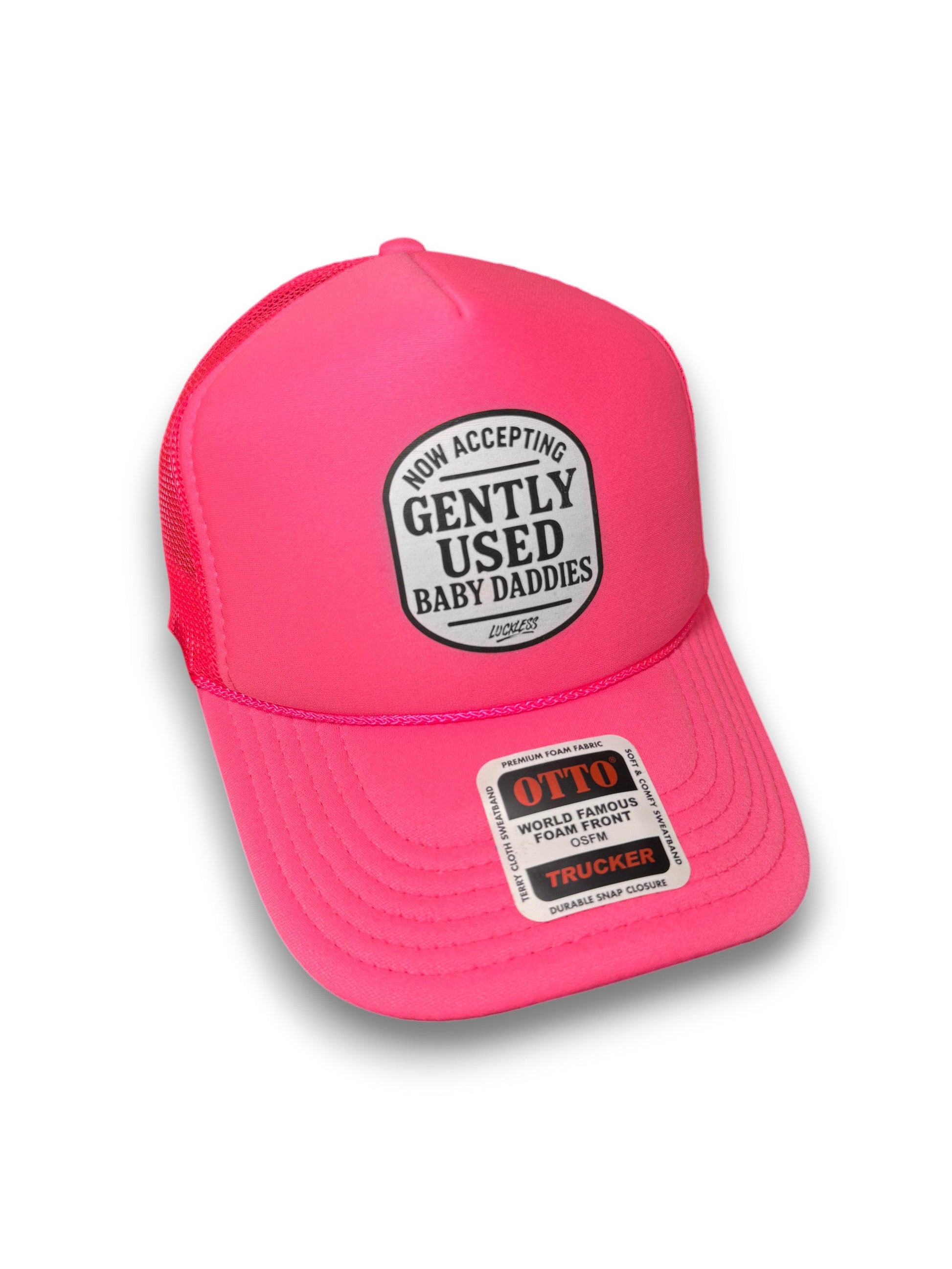Now Accepting Gently Used Baby Daddies Trucker Hat by Luckless Outfitters