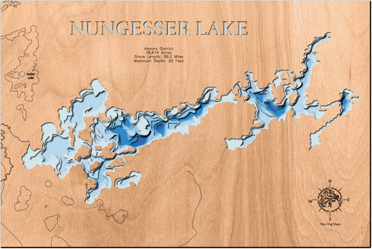 Nungesser Lake in Kenora District, Ontario