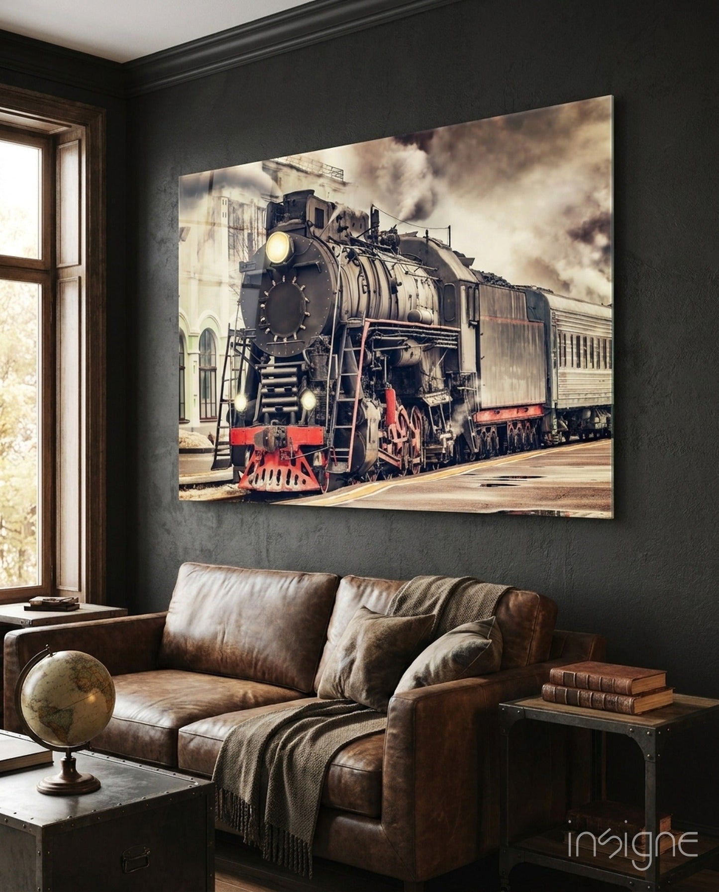 Train Glass Wall Art