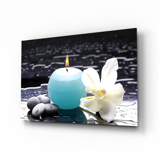 Candle Glass Wall Art