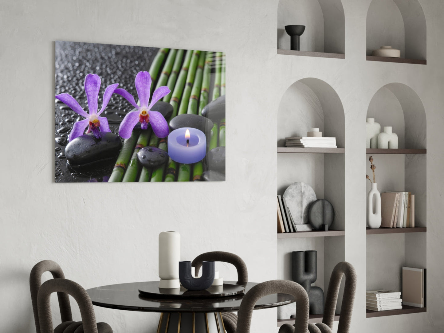 Spa Glass Wall Art