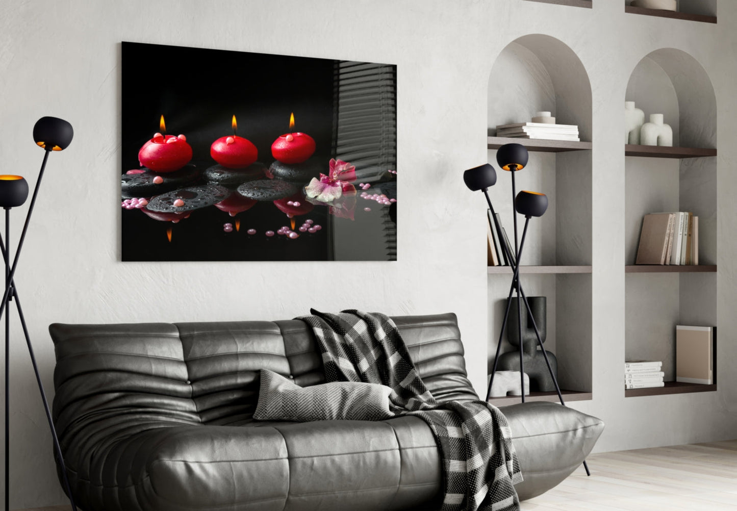 Spa Glass Wall Art
