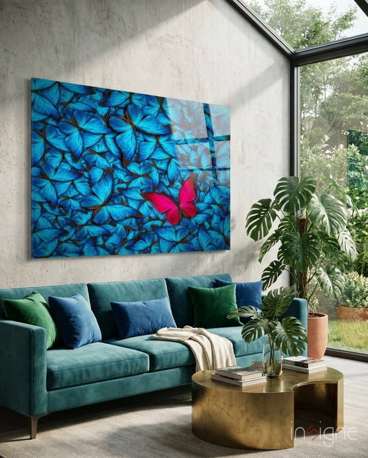 Butterfly Glass Wall Art