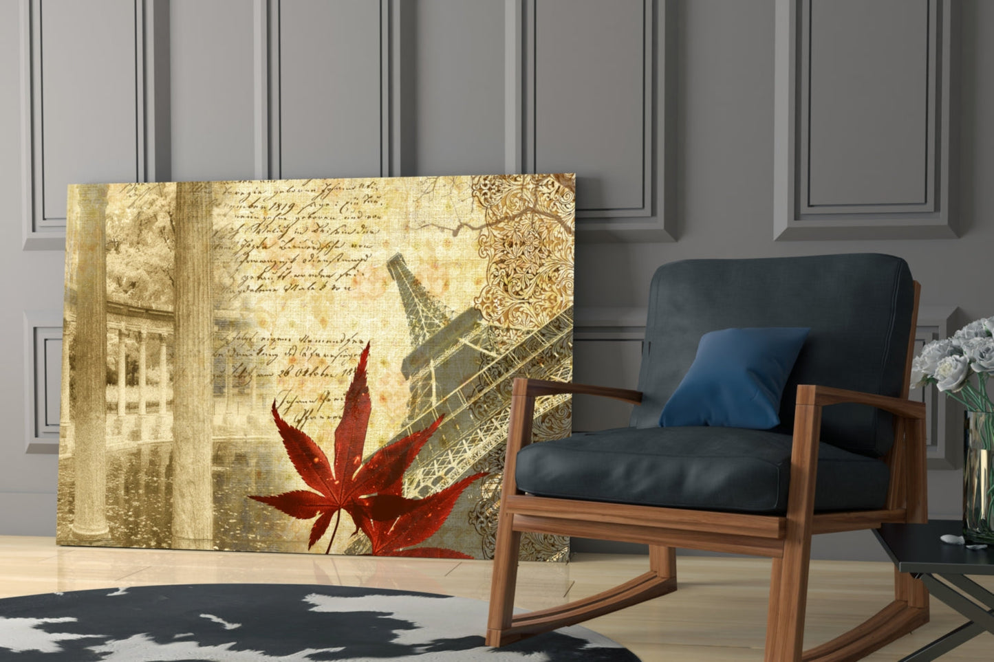 Retro Glass Wall Art