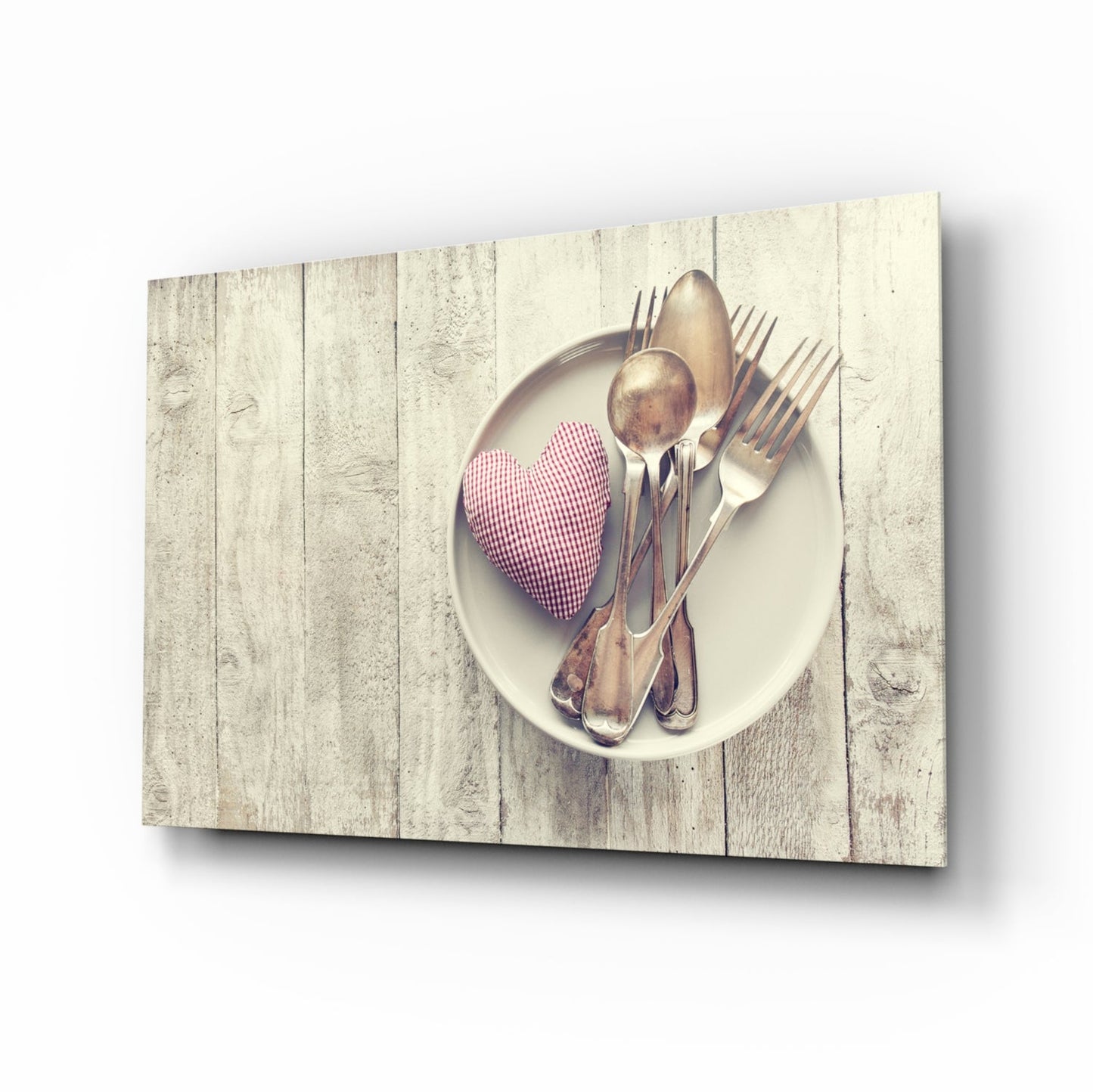 Heart Glass Wall Art