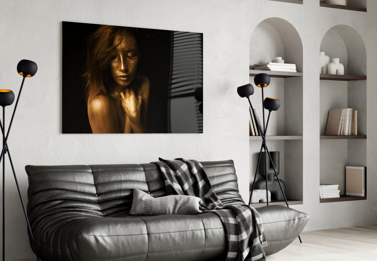 Woman Glass Wall Art