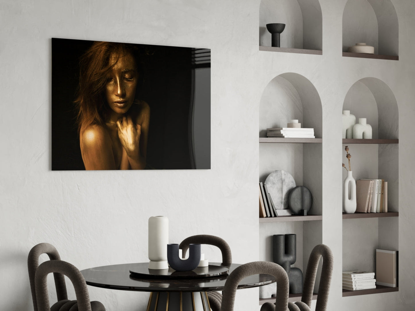 Woman Glass Wall Art
