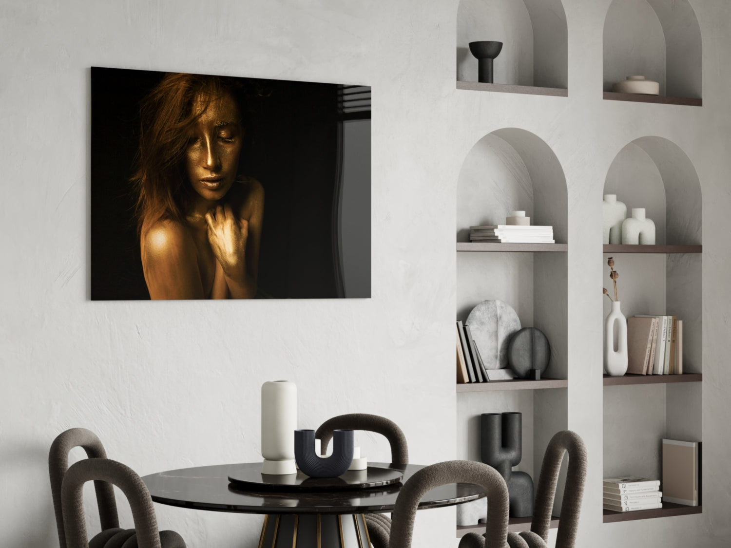 Woman Glass Wall Art