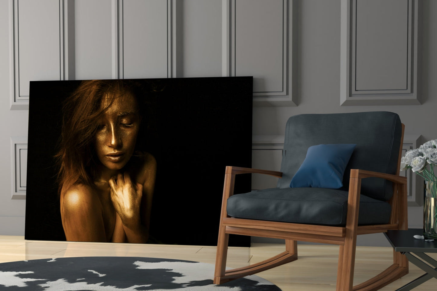 Woman Glass Wall Art