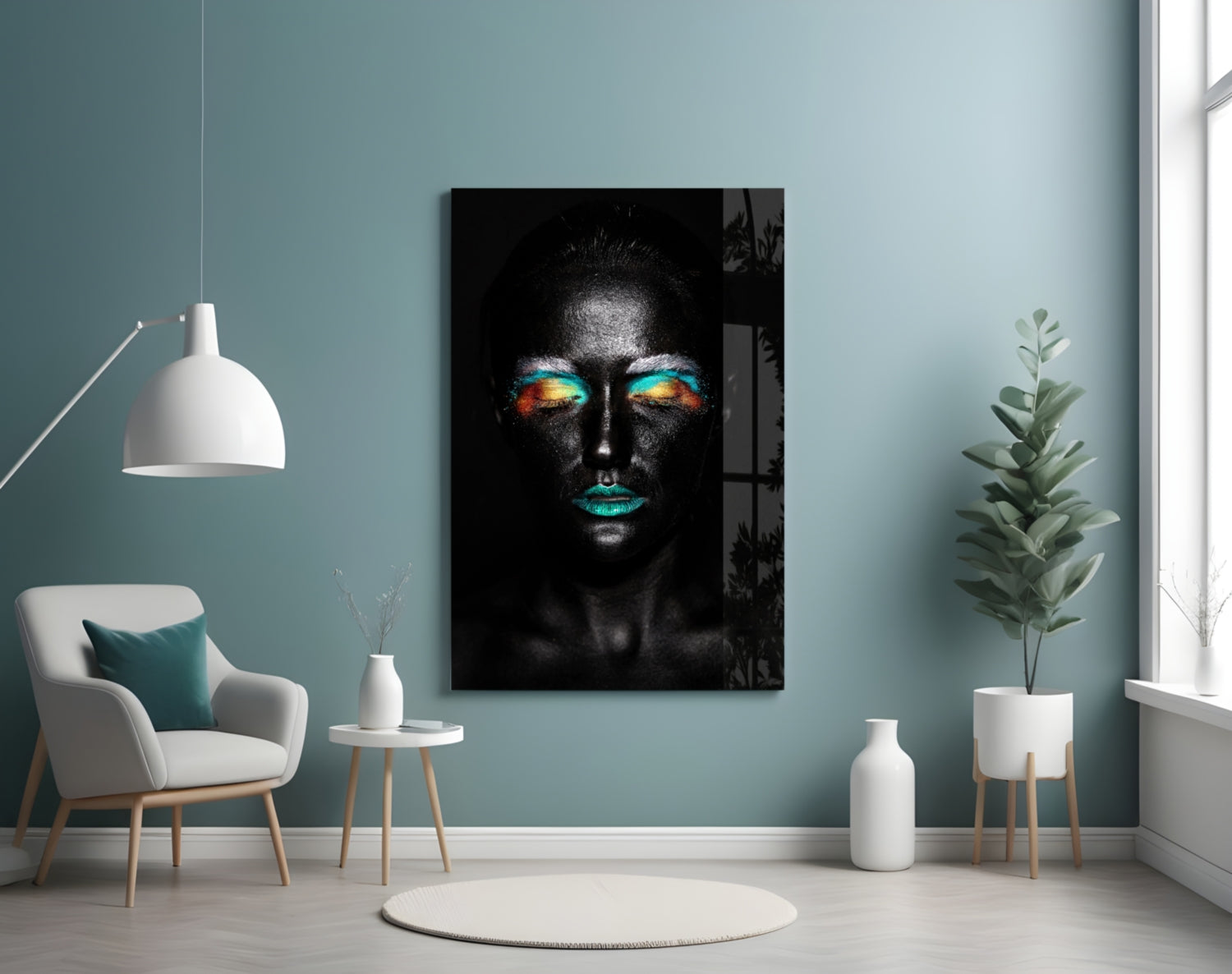 Woman Glass Wall Art
