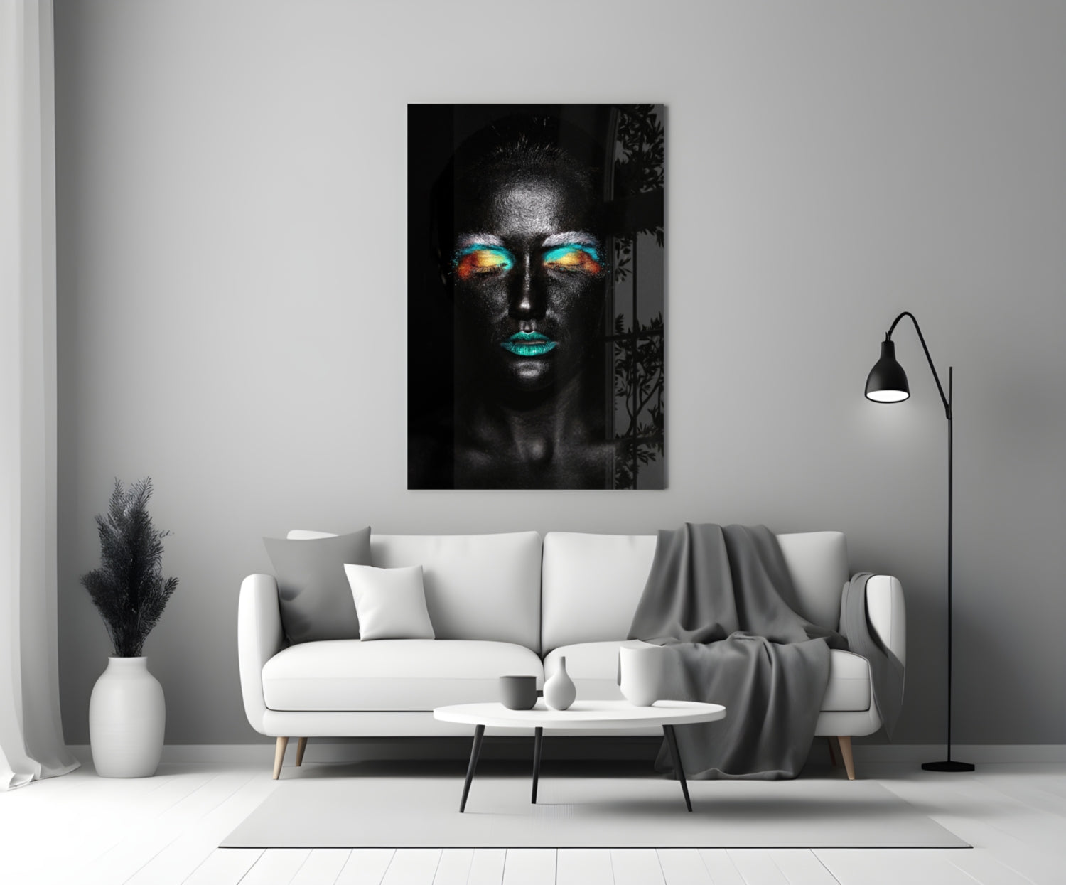 Woman Glass Wall Art