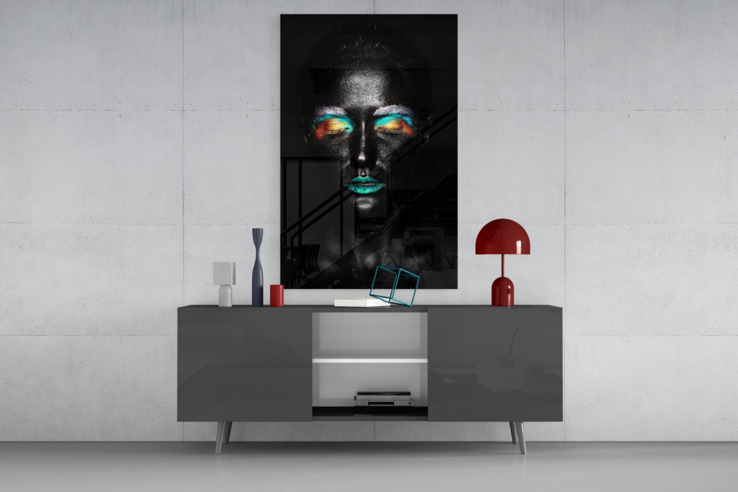 Woman Glass Wall Art