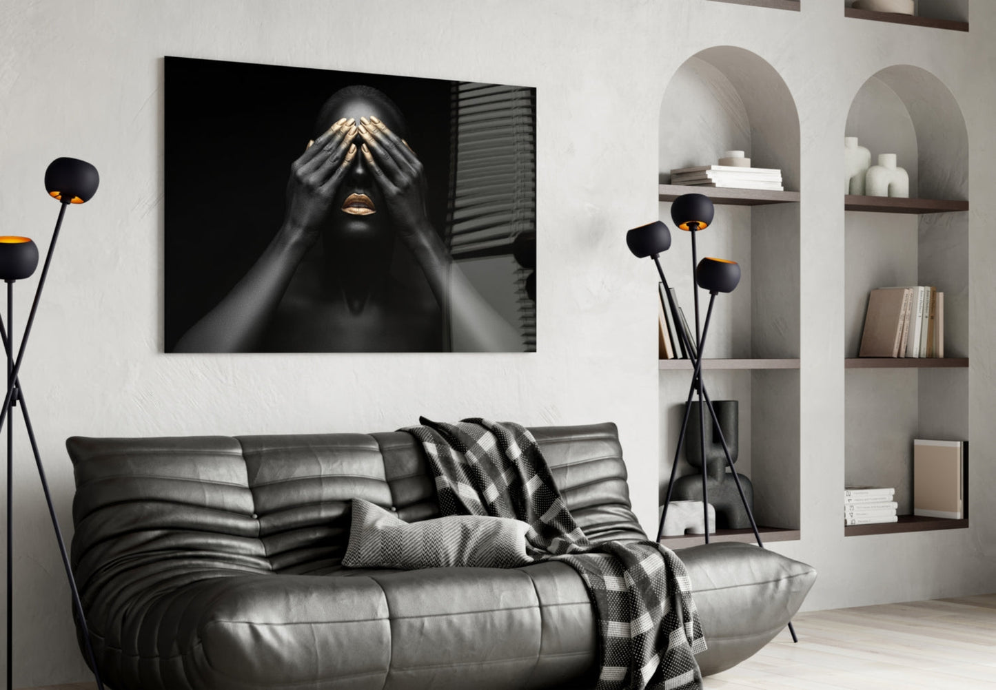 Woman Glass Wall Art