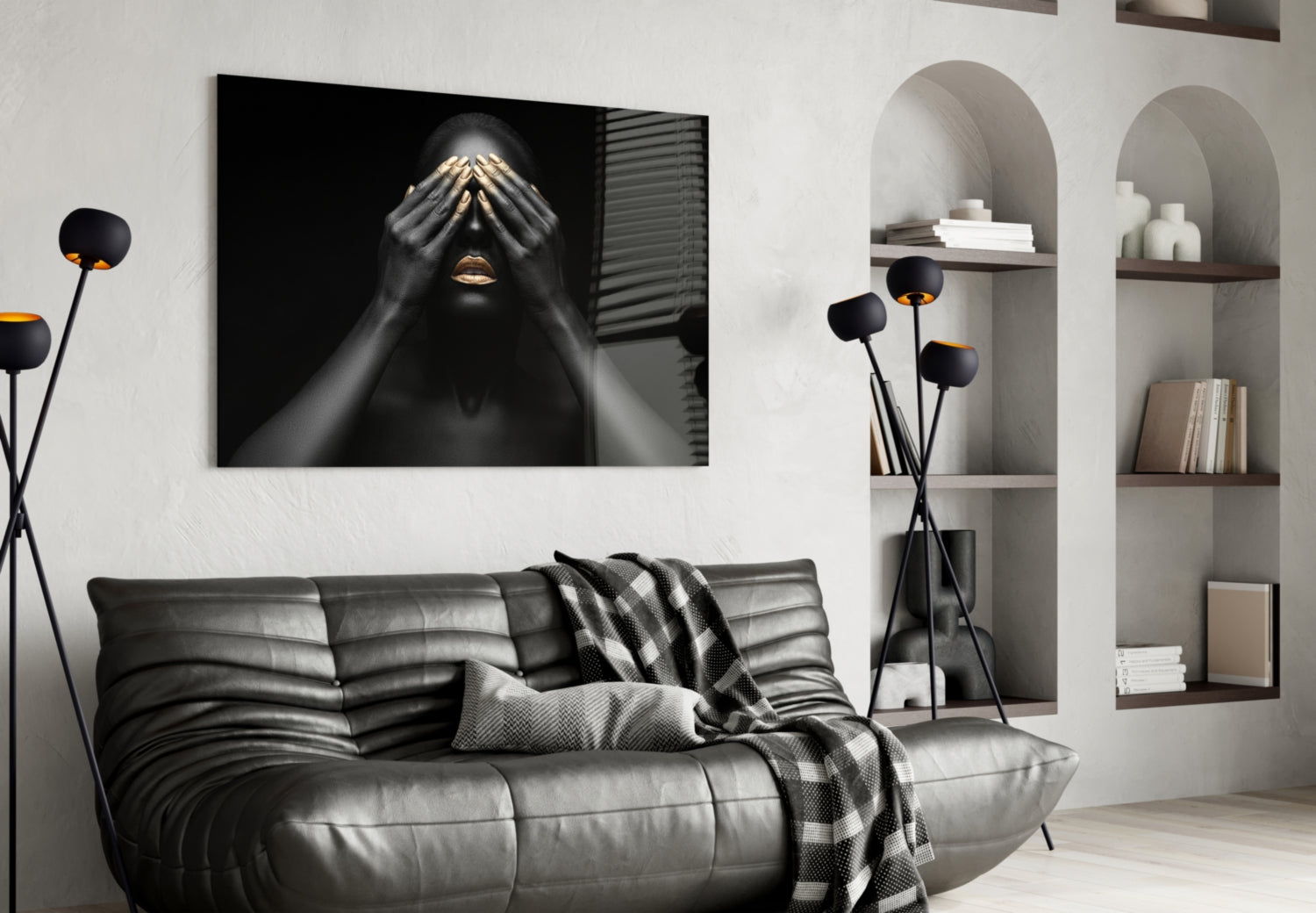 Woman Glass Wall Art