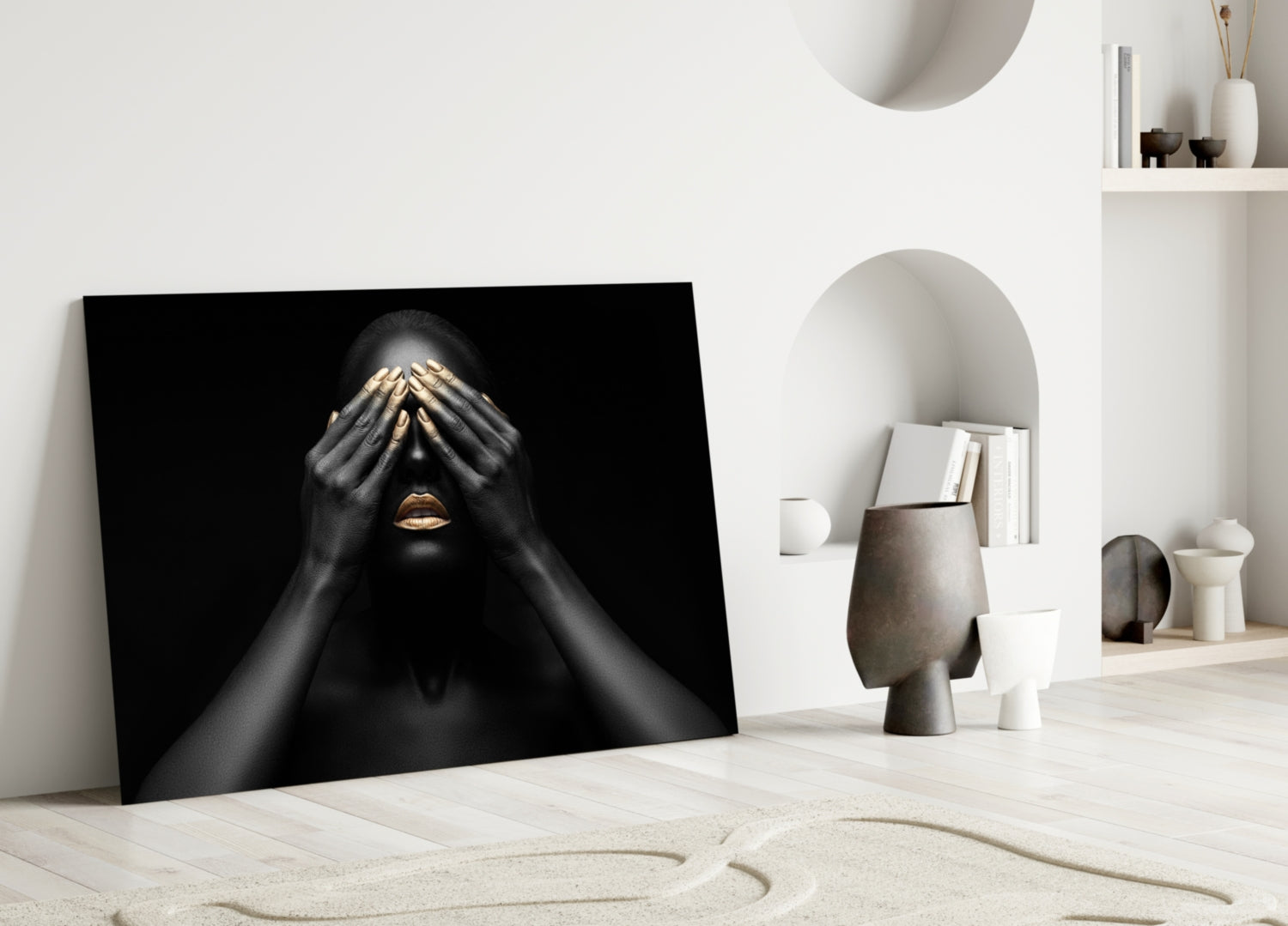 Woman Glass Wall Art