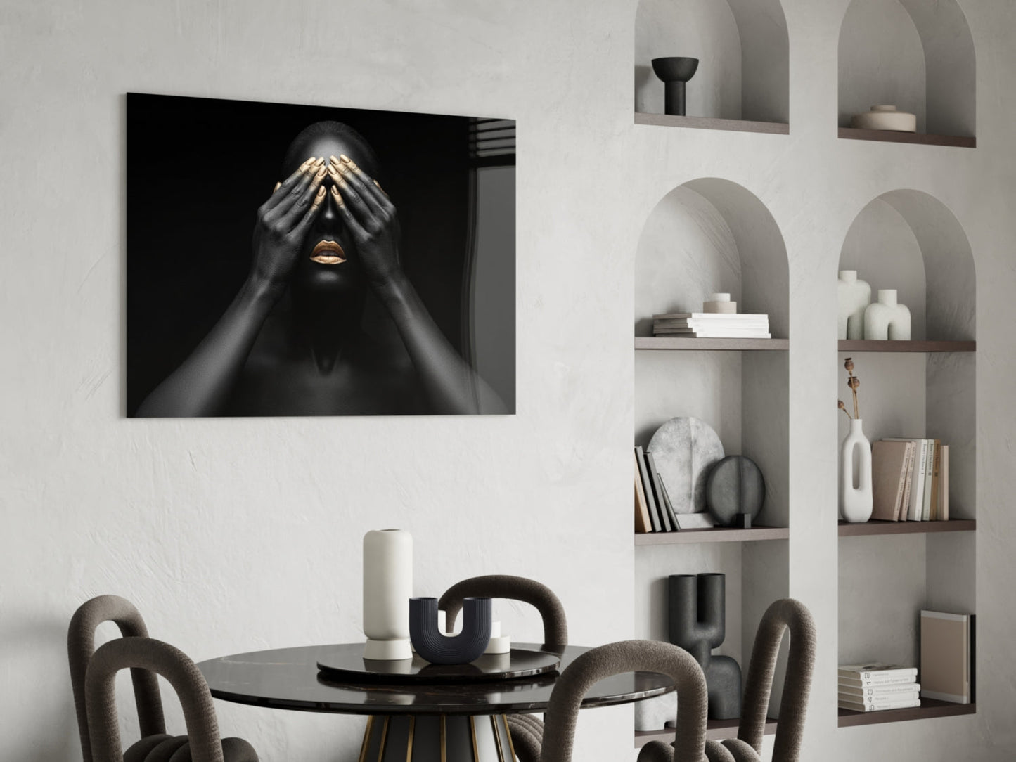 Woman Glass Wall Art