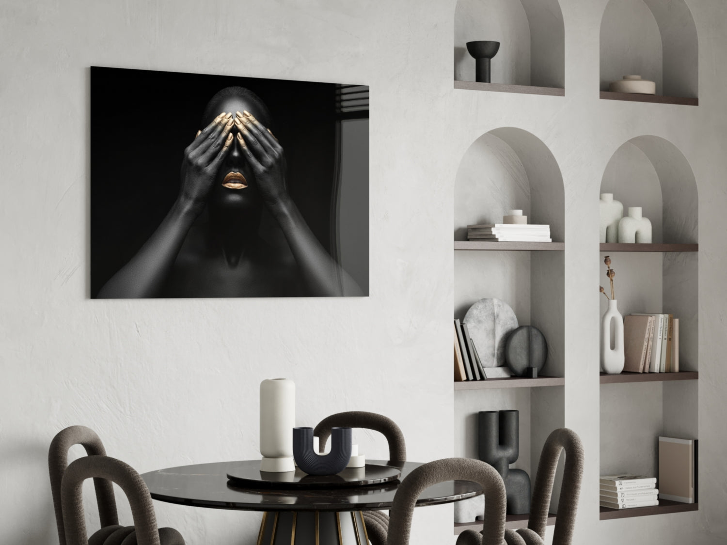 Woman Glass Wall Art