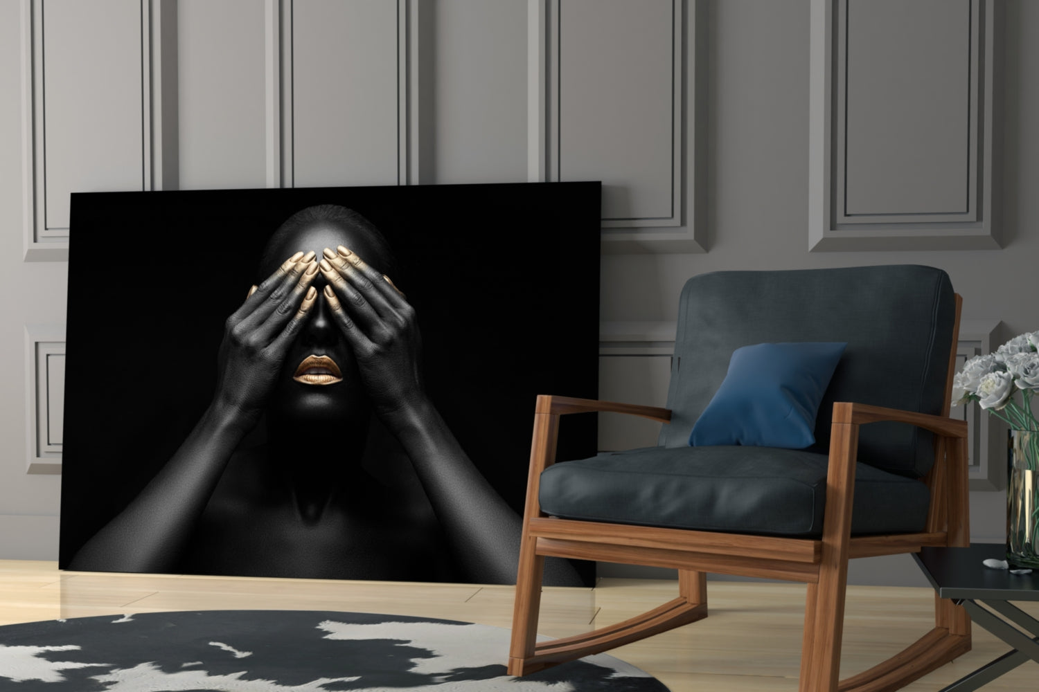 Woman Glass Wall Art