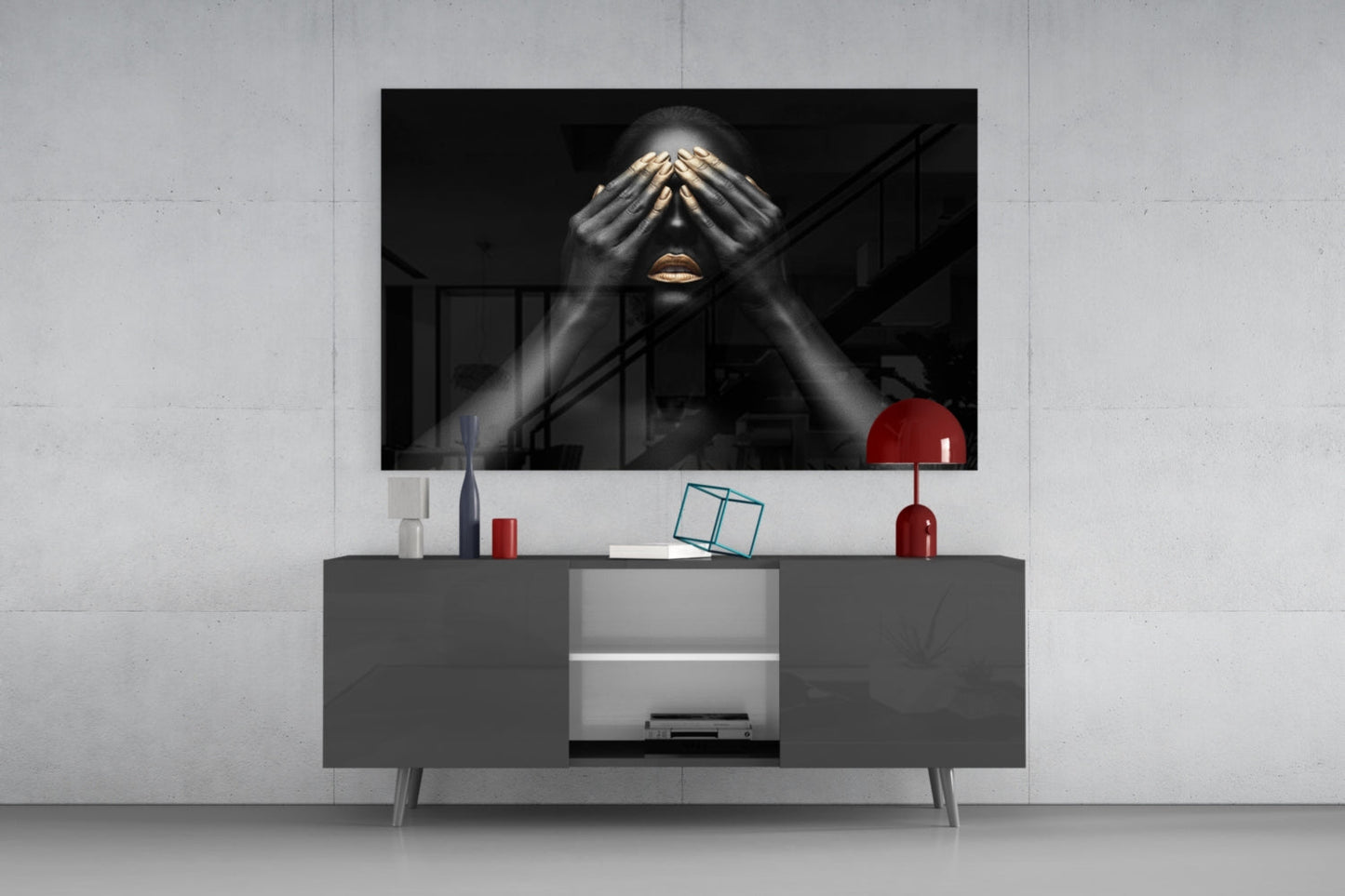 Woman Glass Wall Art
