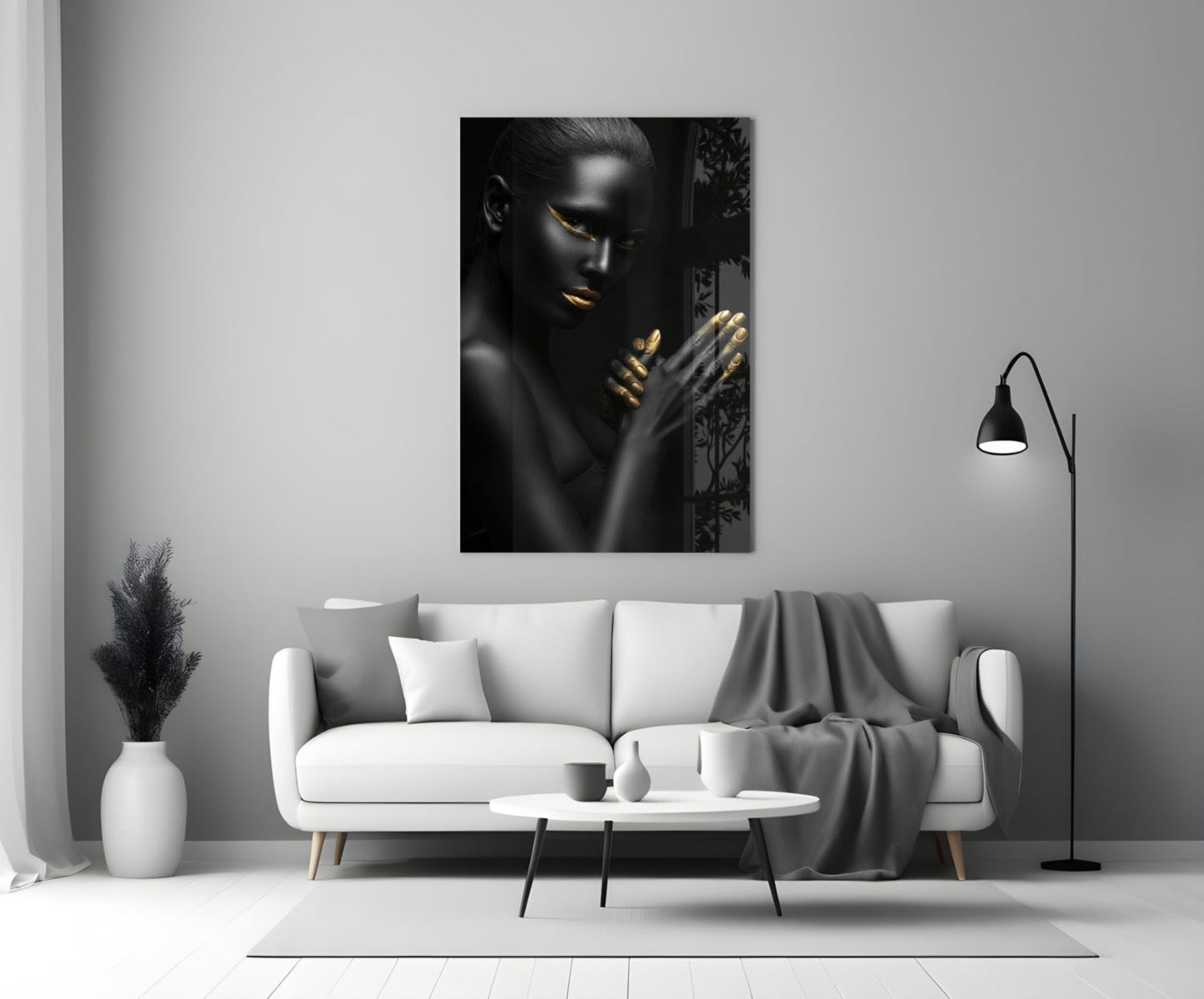 Woman Glass Wall Art