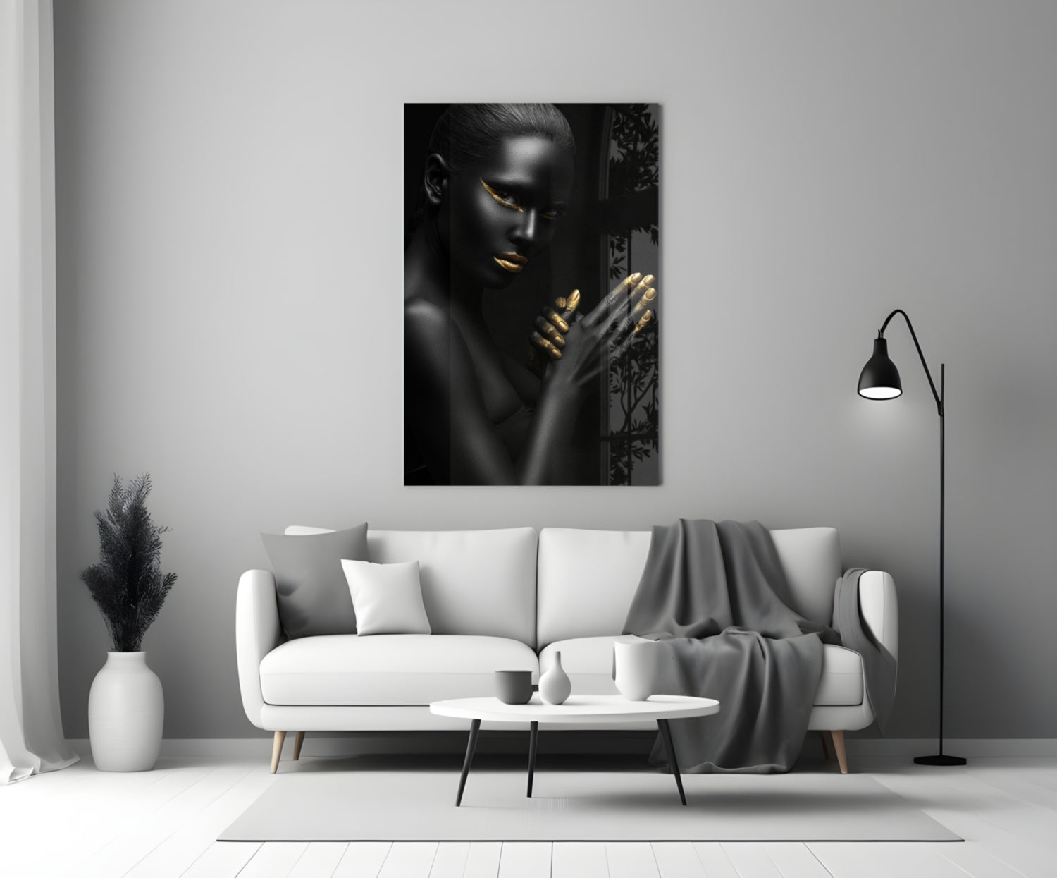 Woman Glass Wall Art