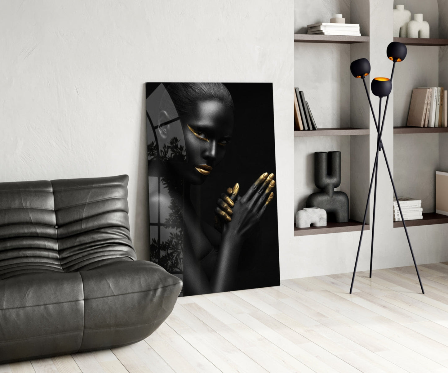 Woman Glass Wall Art