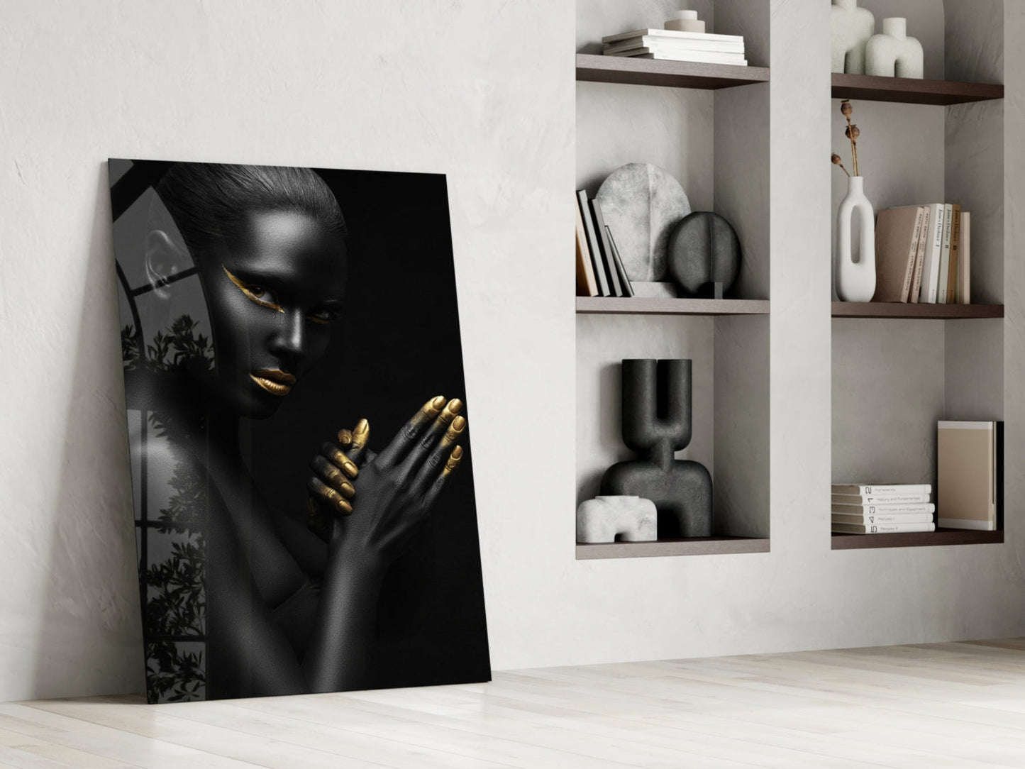 Woman Glass Wall Art