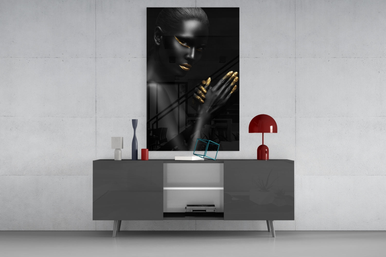 Woman Glass Wall Art