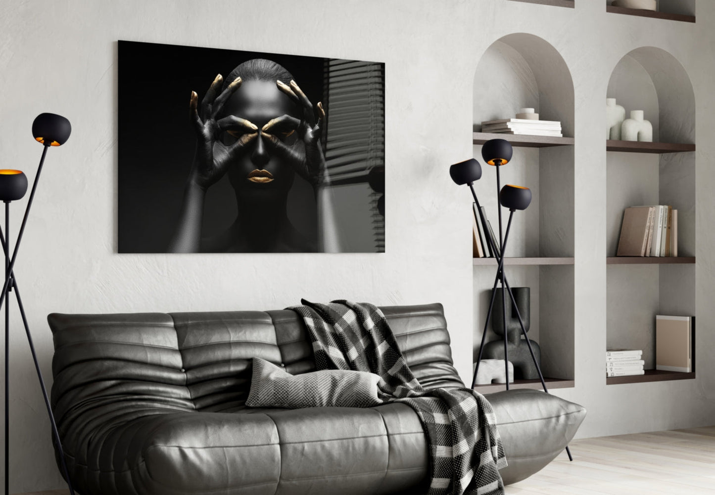 Woman Glass Wall Art