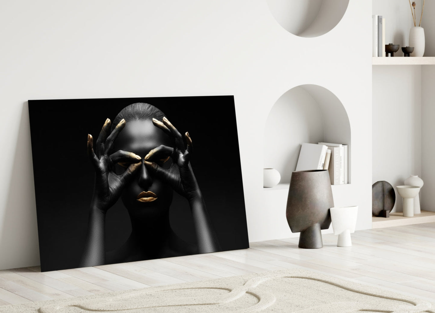 Woman Glass Wall Art