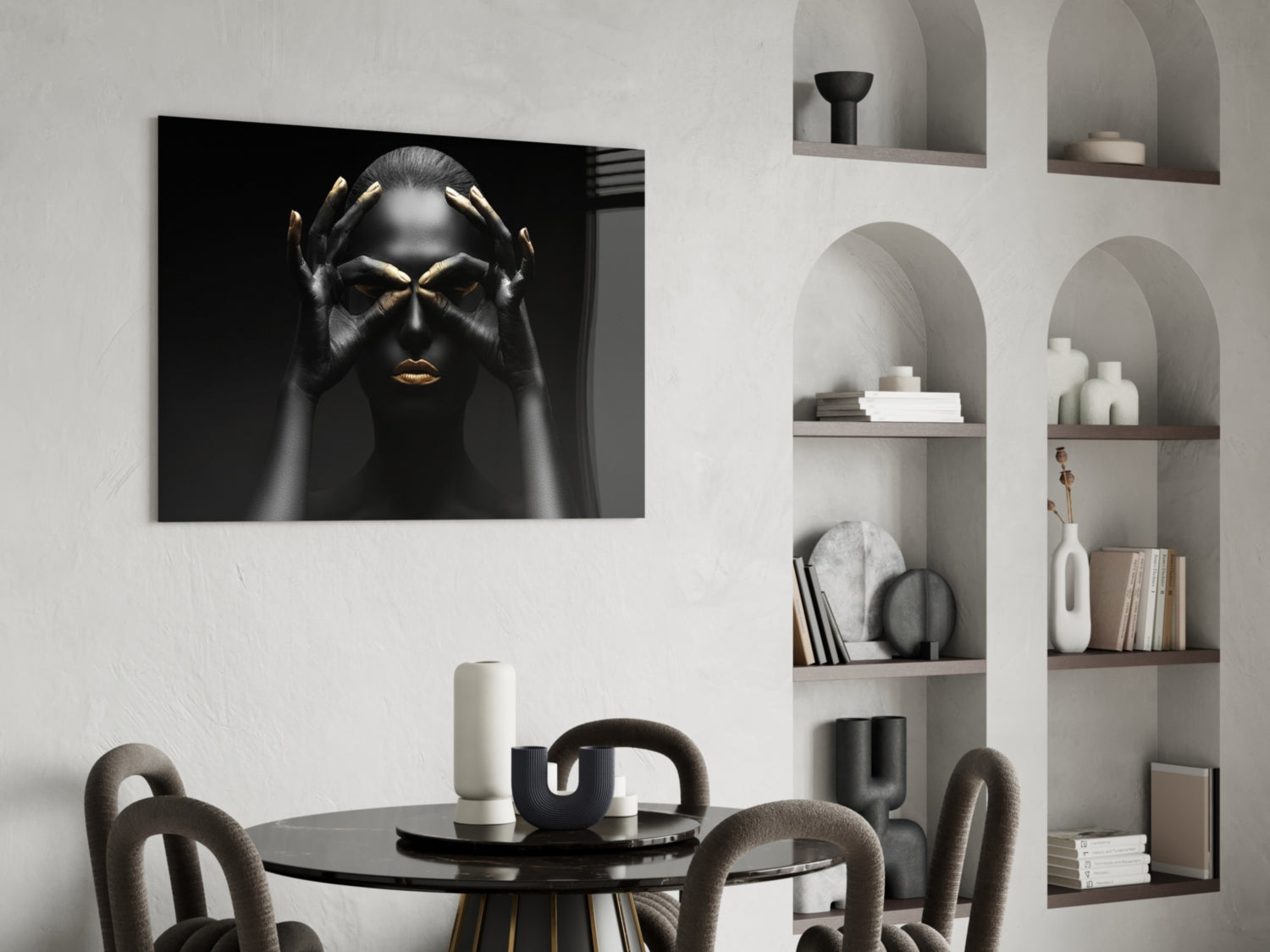 Woman Glass Wall Art