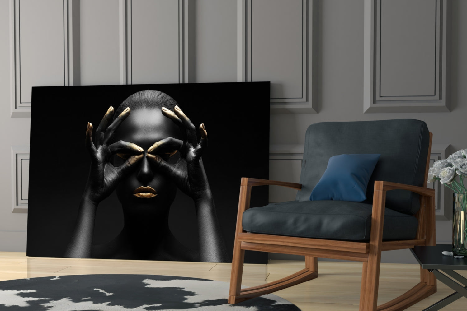 Woman Glass Wall Art