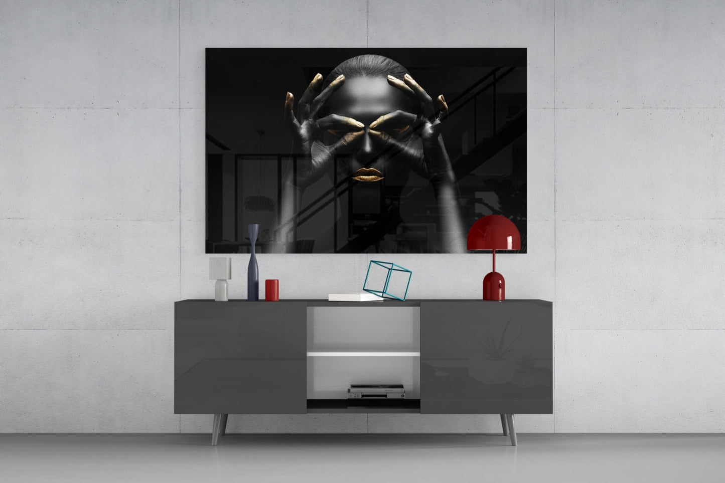 Woman Glass Wall Art