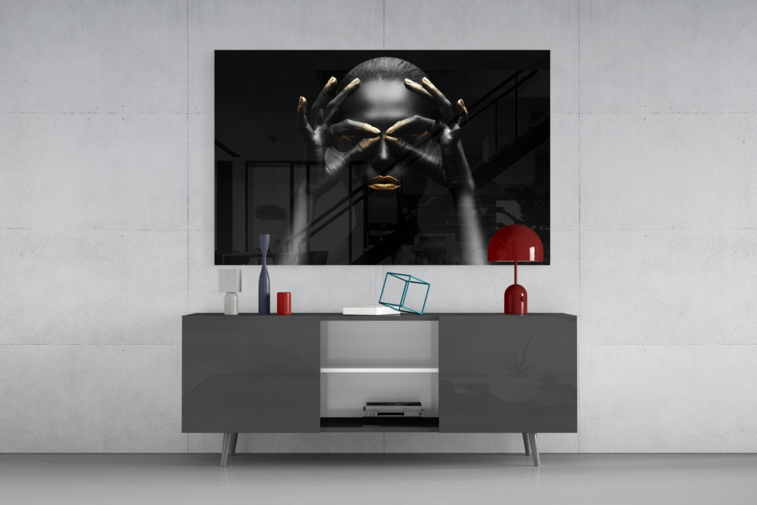 Woman Glass Wall Art