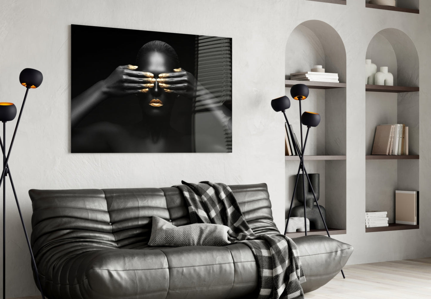 Woman Glass Wall Art