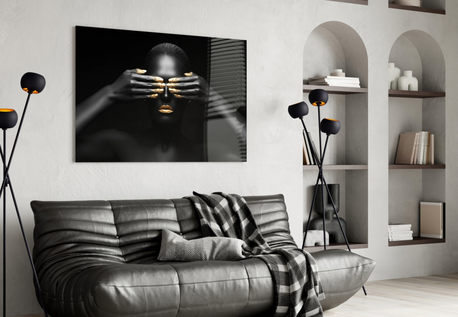 Woman Glass Wall Art