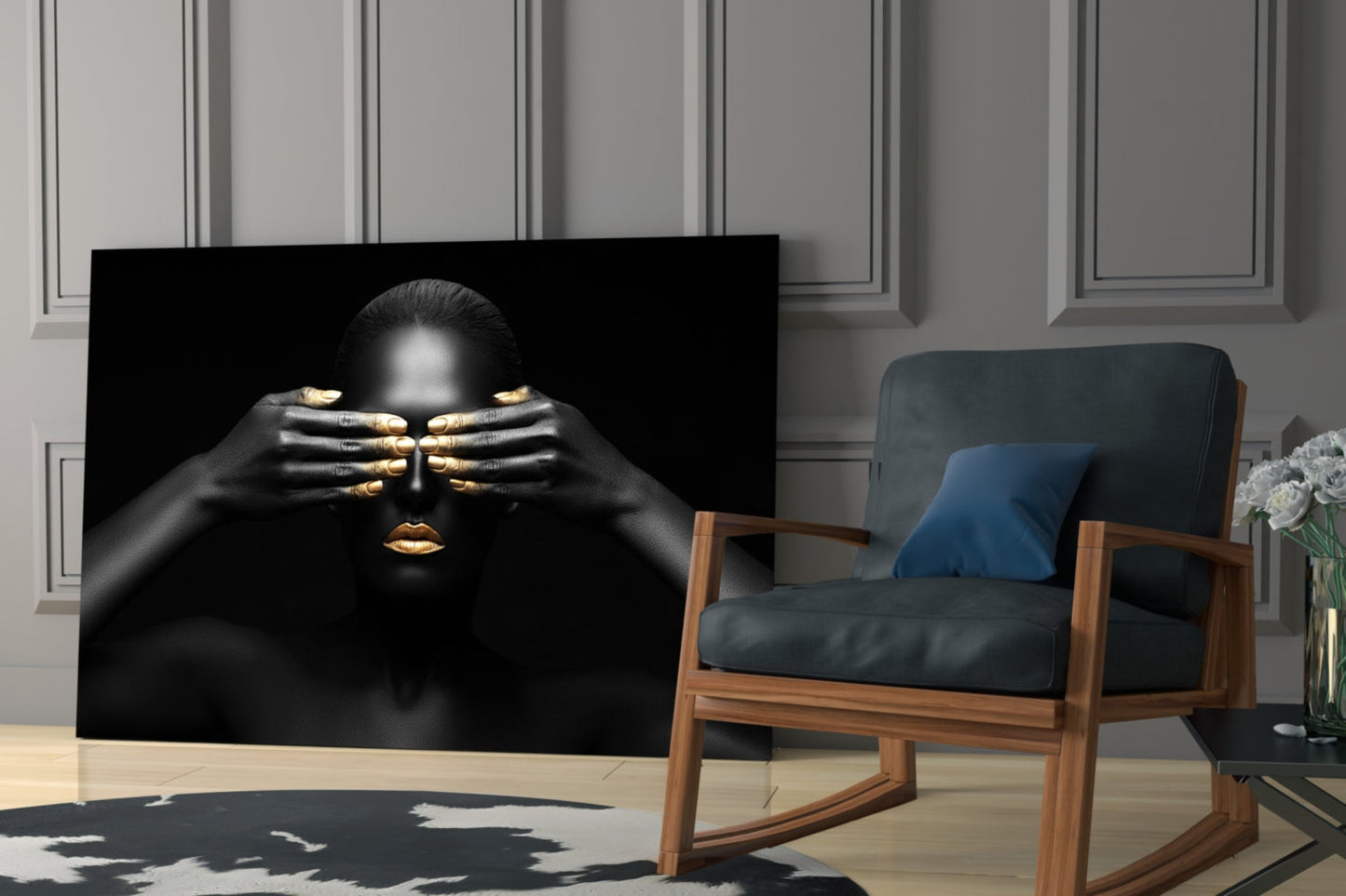 Woman Glass Wall Art