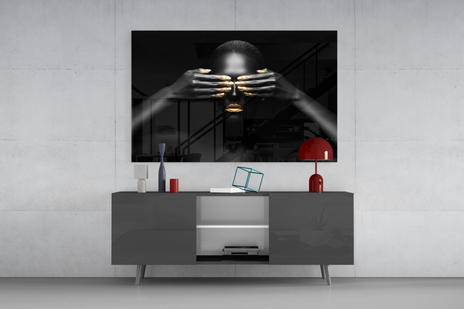 Woman Glass Wall Art