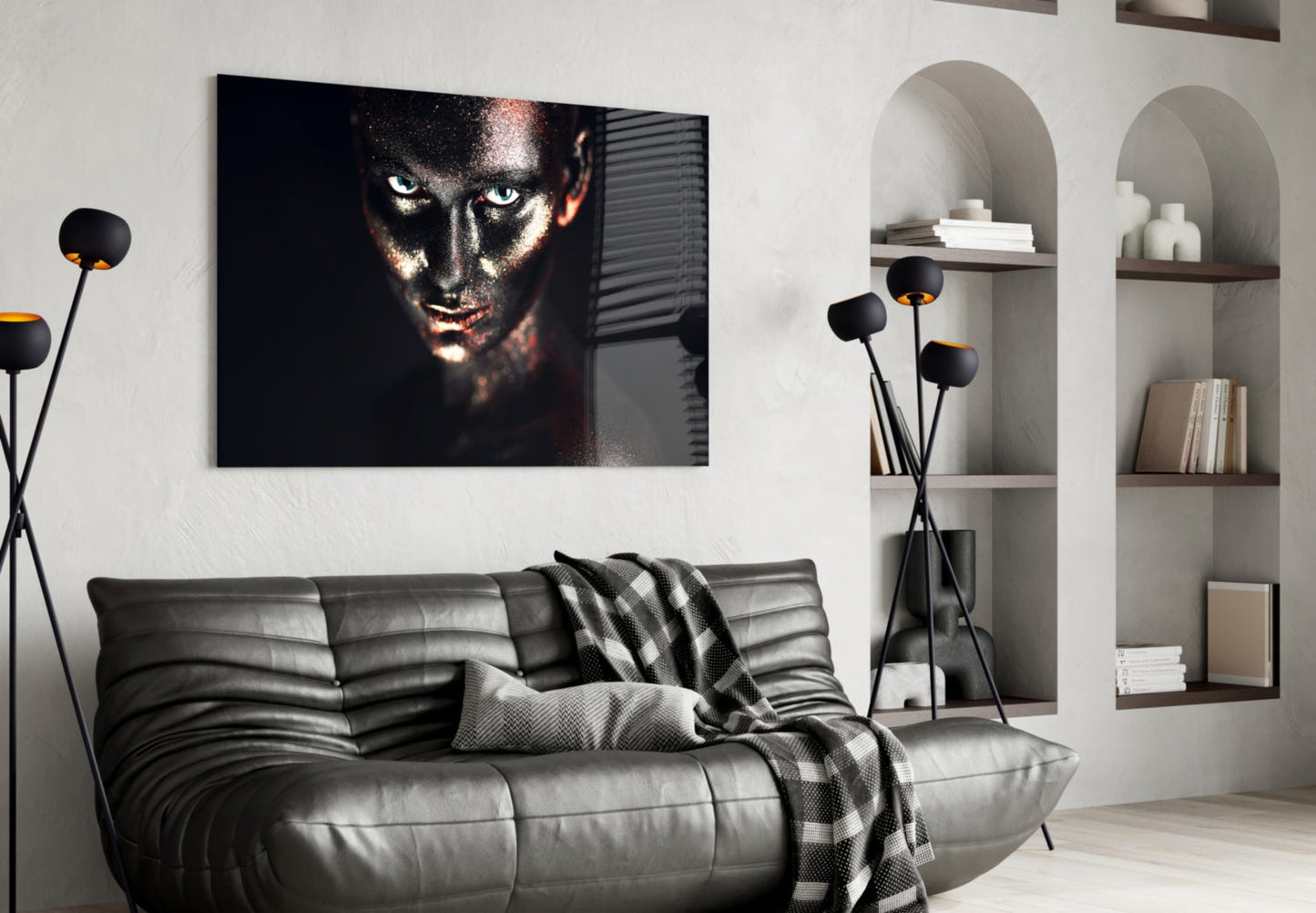 Woman Glass Wall Art