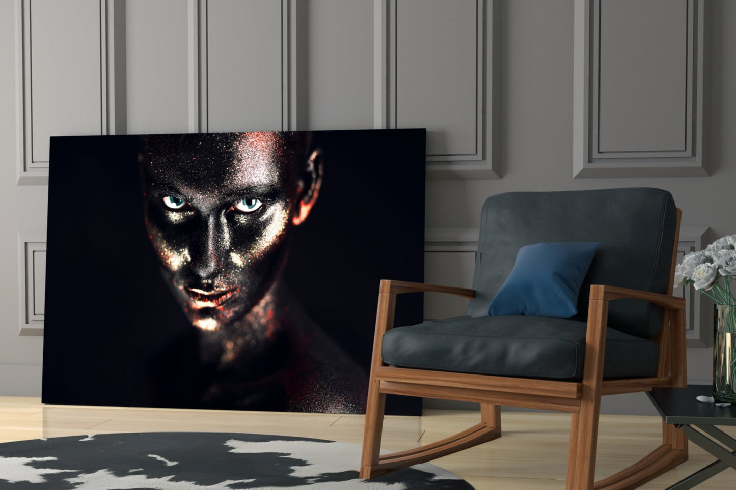 Woman Glass Wall Art