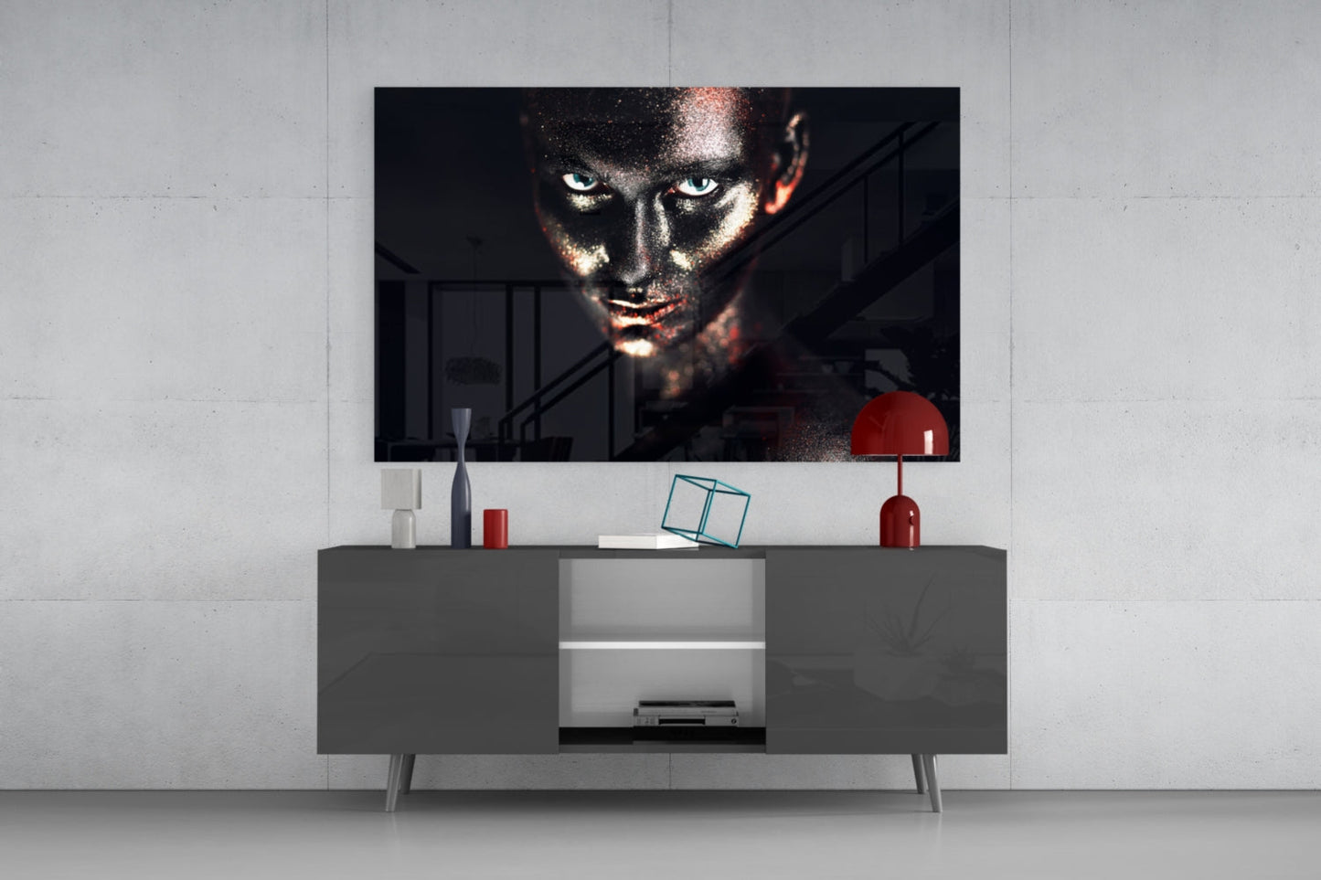 Woman Glass Wall Art