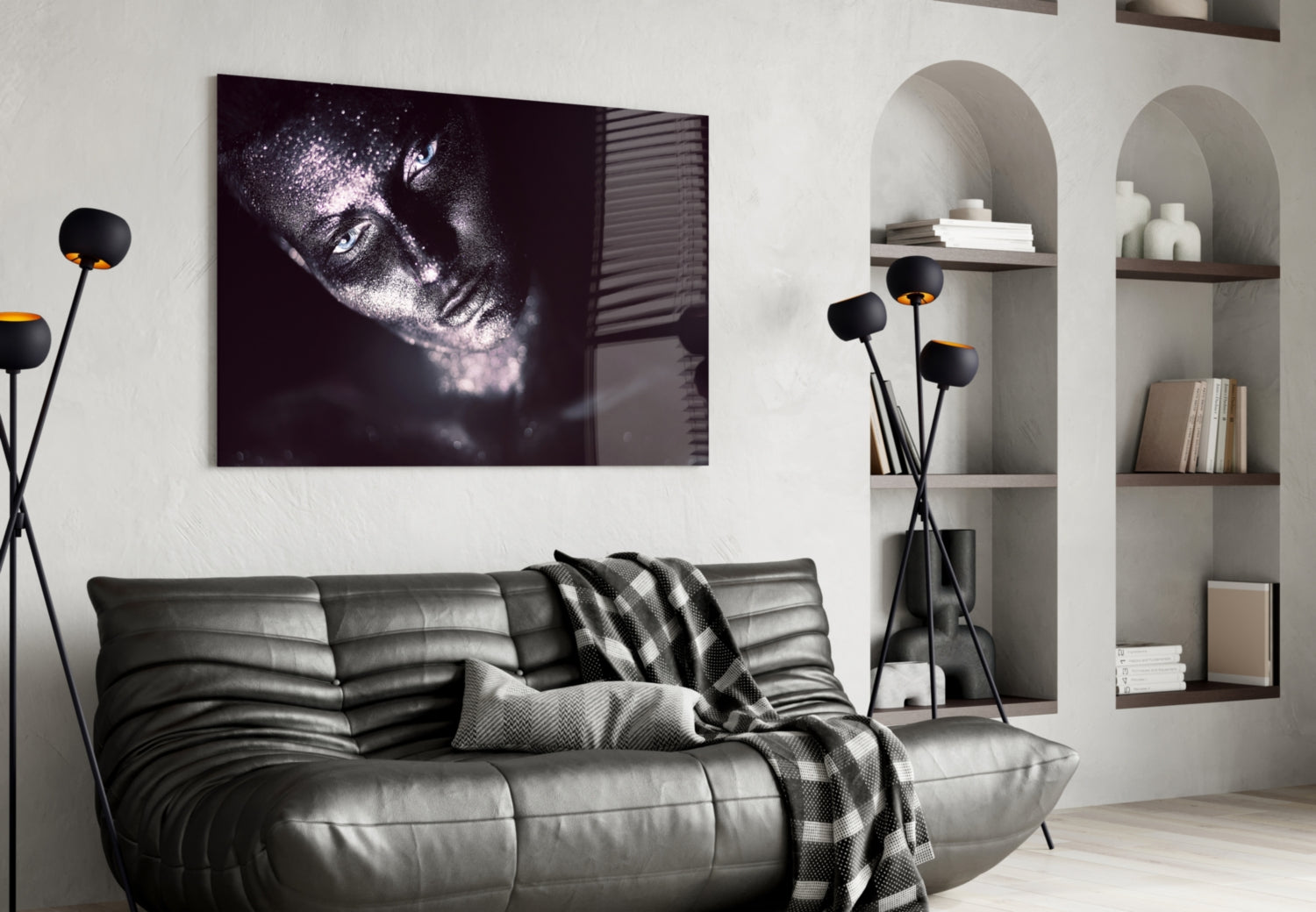 Woman Glass Wall Art