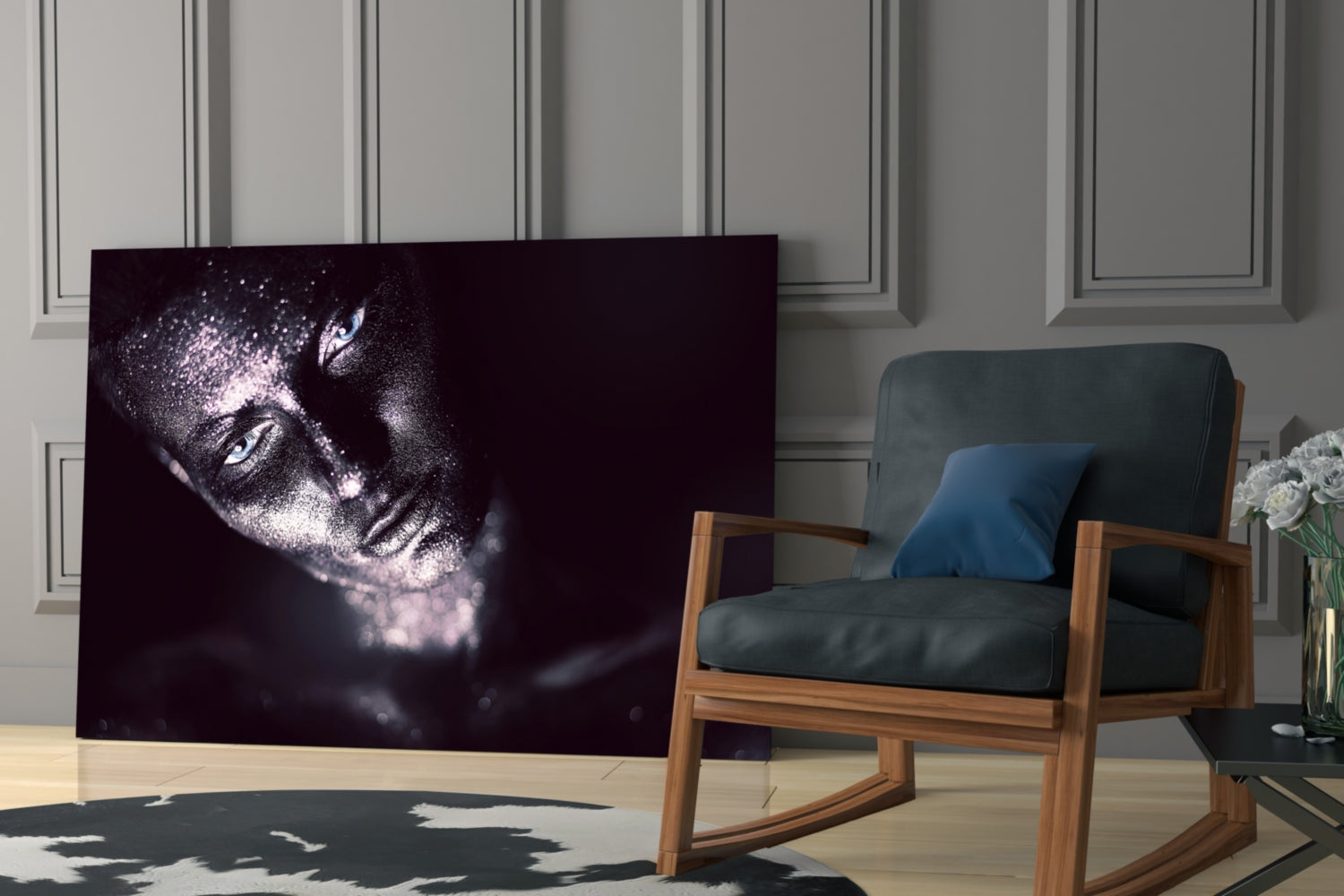 Woman Glass Wall Art