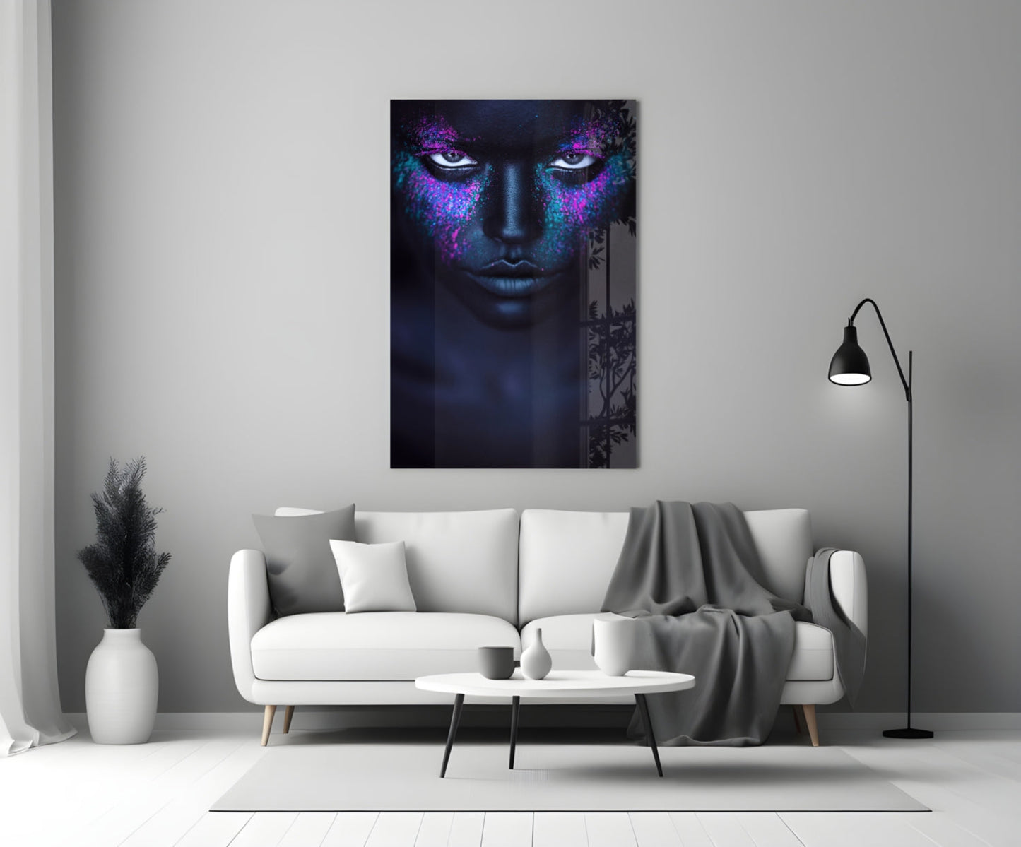 Woman Glass Wall Art