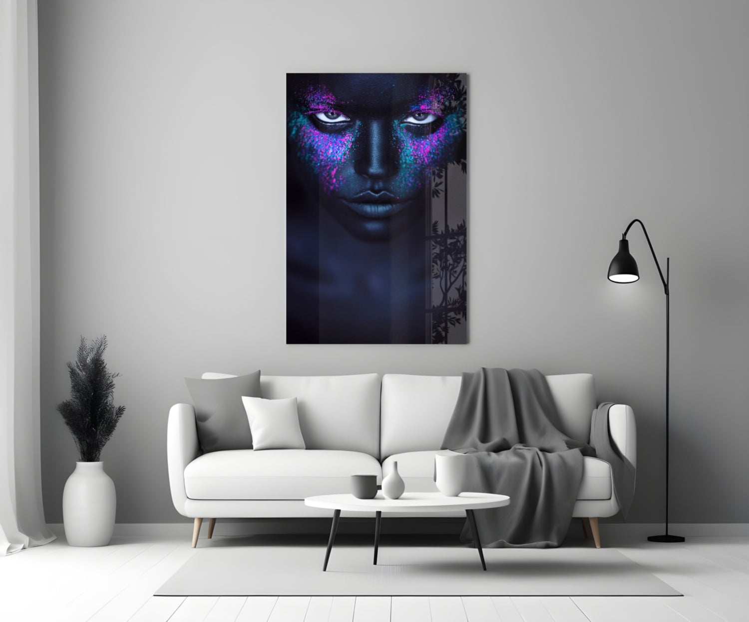 Woman Glass Wall Art