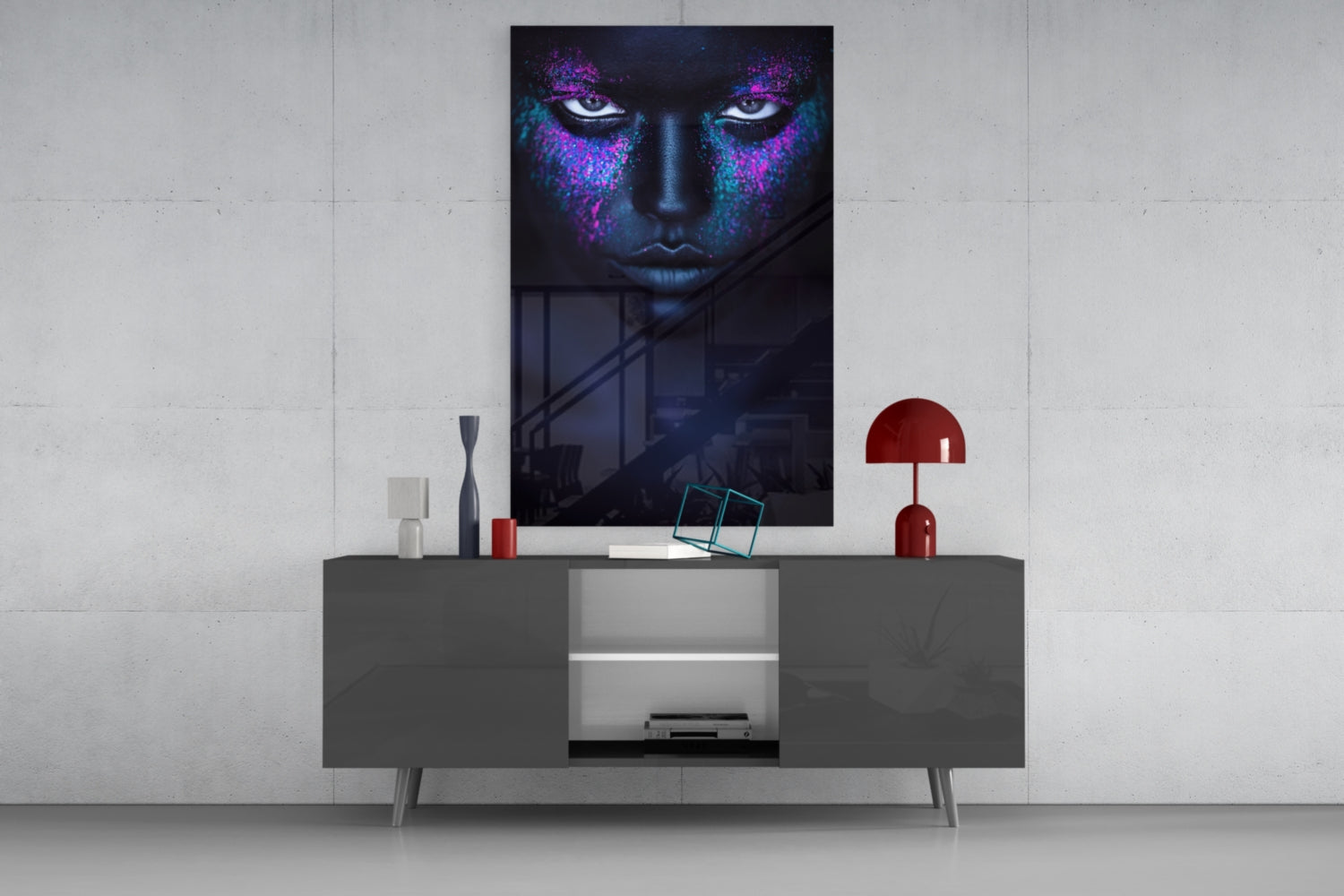 Woman Glass Wall Art